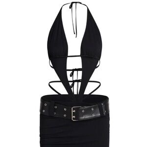 I.AM.GIA Black Backless Luira Maxi Dress XS NWT